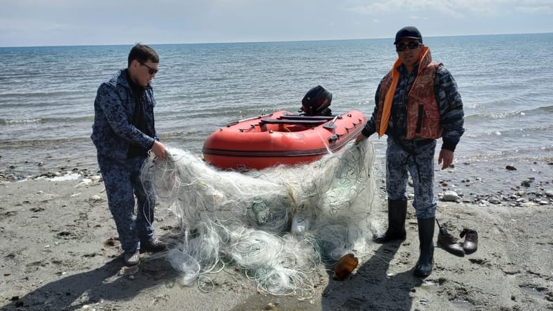 С начала года на Иссык-Куле изъяли более 12 км сетей изображение публикации